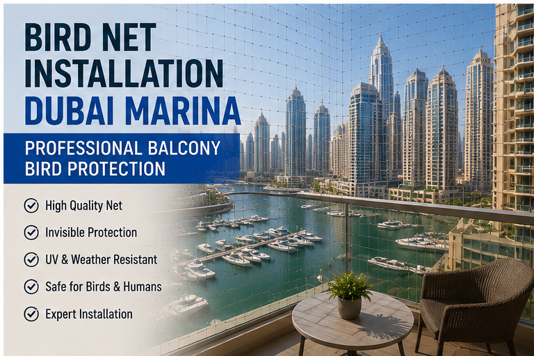 Bird Net Installation Dubai Marina