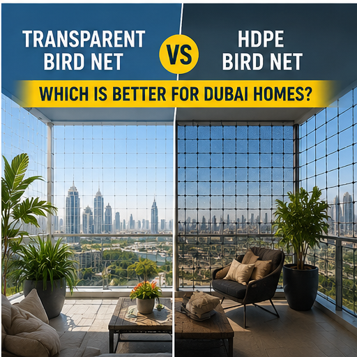 Transparent Bird Net vs HDPE Bird Net